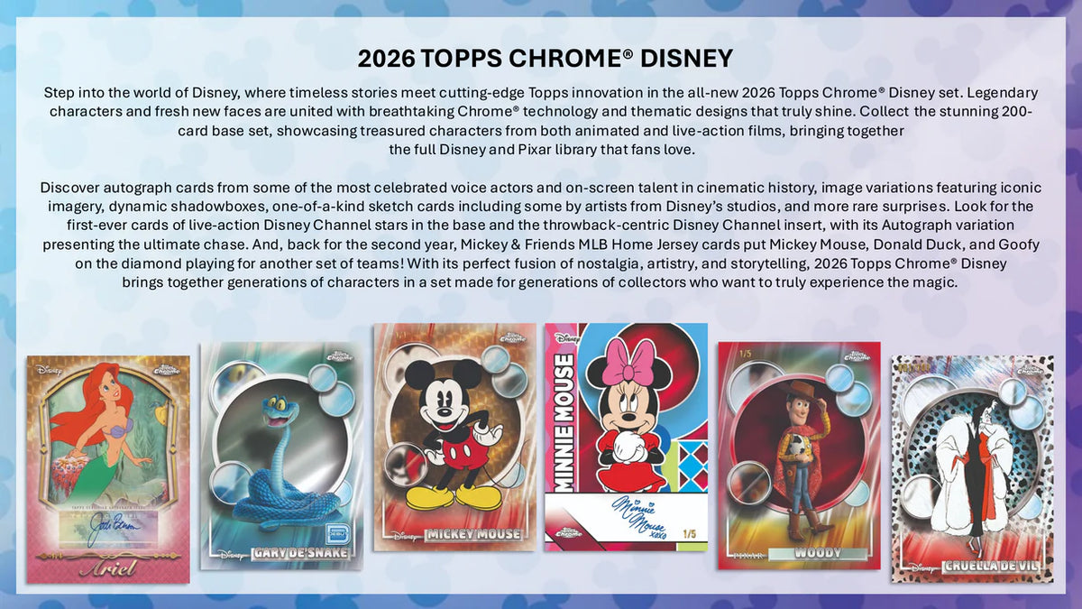 TOPPS CHROME DISNEY MEGA BOX - HEL BOX
