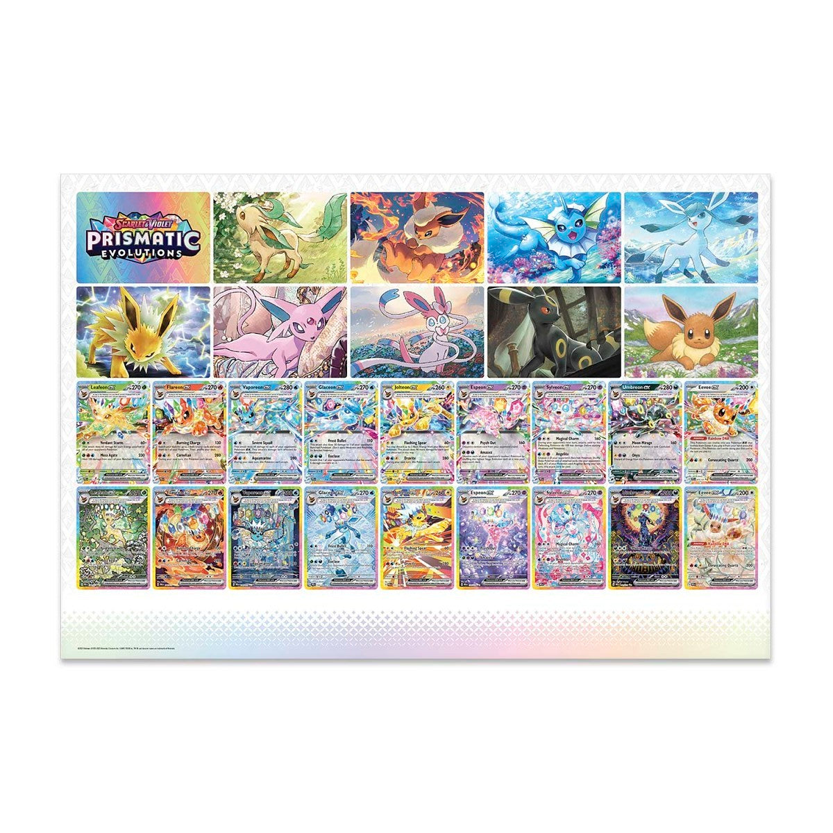 POKÉMON PRISMATIC EVOLUTIONS POSTER COLLECTION
