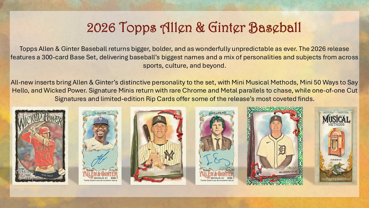 TOPPS BASEBALL ALLEN & GINTER BOX BREAK #261003 - HOBBY BOOSTER