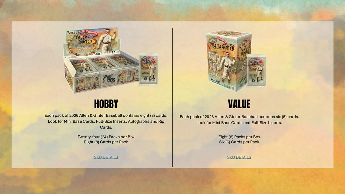 TOPPS BASEBALL ALLEN & GINTER BOX BREAK #261003 - HOBBY BOOSTER