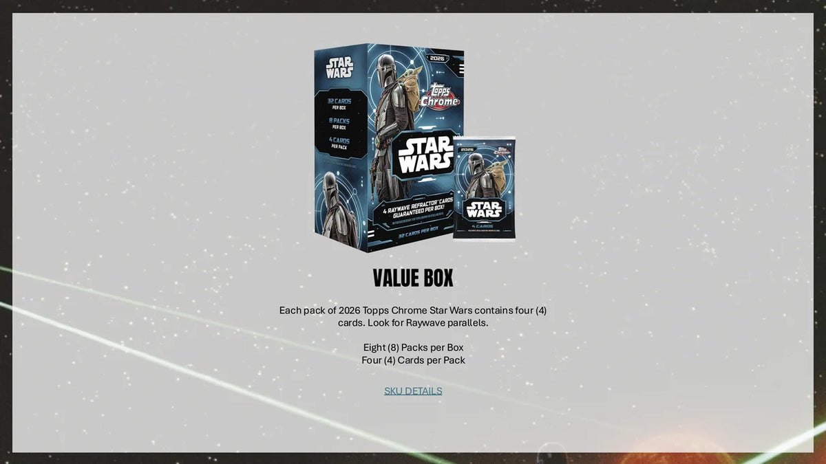 TOPPS STAR WARS CHROME 2026 VALUE BOX - HEL BOX